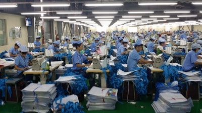 Inspección de textile in Vietnam